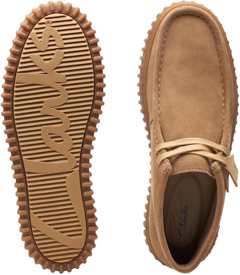 CLARKS ORIGINALS Clarks Veterschoenen Heren Torhill Hi Heren Maat: 42 5 Materiaal: Suède Kleur: Camel - Foto 13