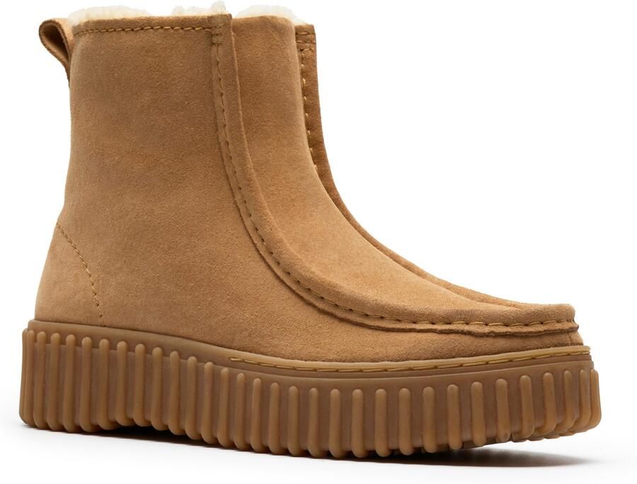 Clarks Winterlaarzen Torhill Moss Desert boots winterboots met markante loopzool - Foto 10