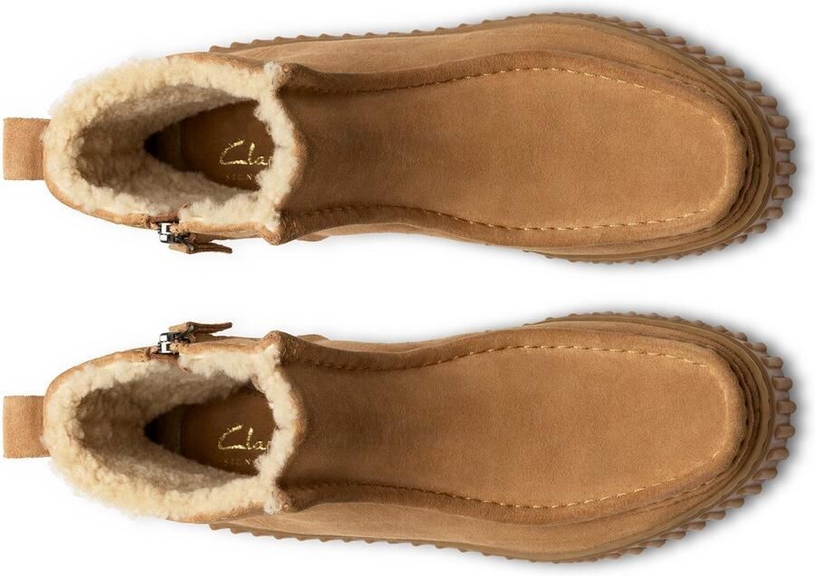 Clarks Winterlaarzen Torhill Moss Desert boots winterboots met markante loopzool - Foto 11