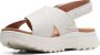 Clarks Zomer Platte Sandalen Vrouwen White Dames - Thumbnail 3