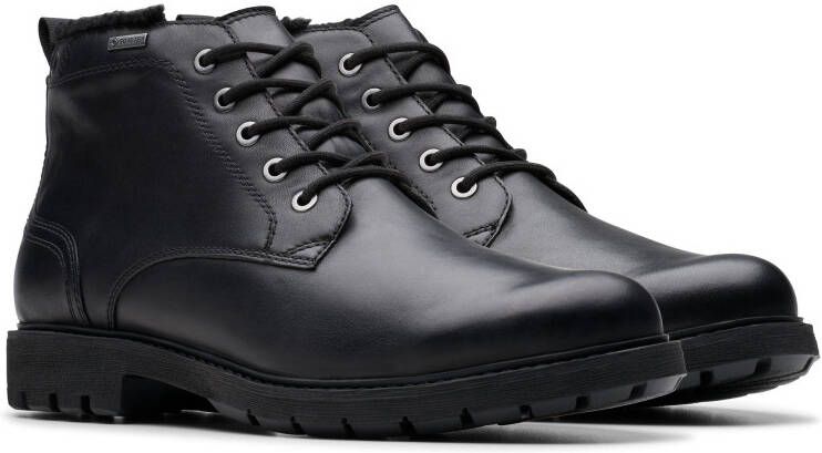 Clarks Veterlaarzen BatcombeMixGTX zakelijke enkellaars comfort schoen met waterdichte goretex