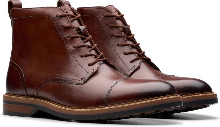 Clarks Winterlaarzen Aldwin pet Feest schoen enkellaars kostuum schoen met blokhak