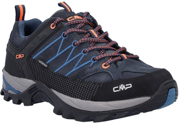 CMP Rigel Low WP 3Q13247 Wandelschoenen B.Blue Flash Orange Heren - Foto 3
