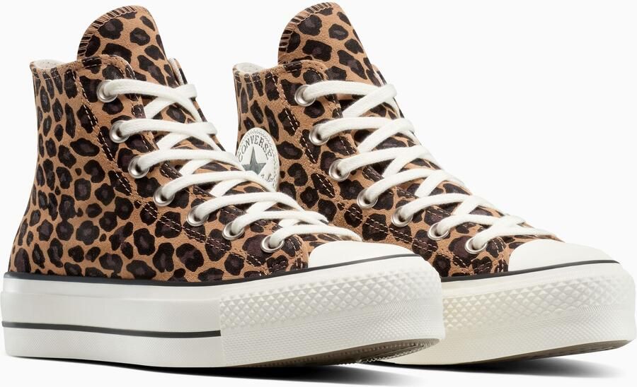 CONVERSE Sneakers hoog 'Ctas Lift' cappuccino donkerbruin zwart