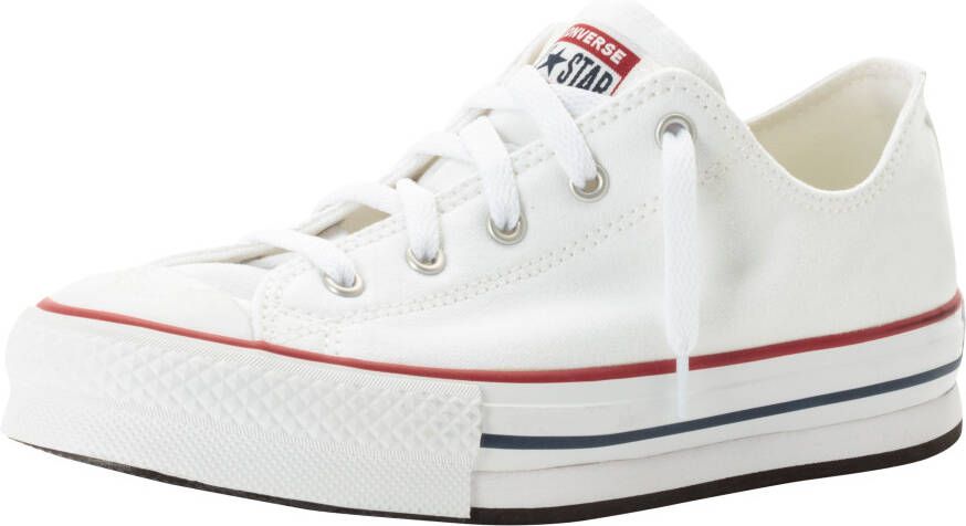 Converse Chuck Taylor All Star Eva Lift Canvas Platform (gs) Fashion sneakers Schoenen white garnet maat: 37 beschikbare maaten:37.5 38 39 38 - Foto 2