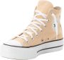 Converse Dames Hoge sneakers Chuck Taylor All Star Lift Hi Beige Textiel - Thumbnail 2