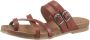 COSMOS Dames slippers Teenslippers cognac - Thumbnail 4