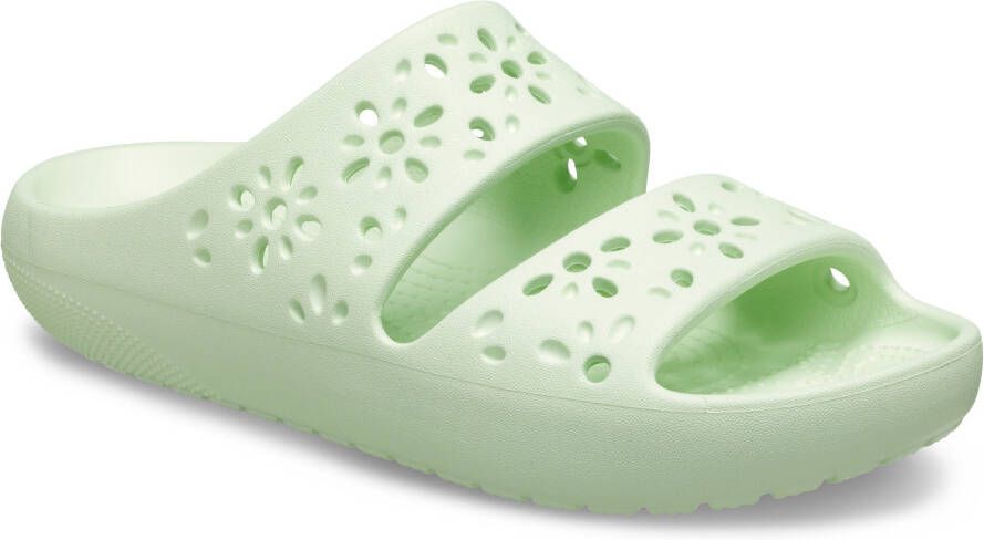 Crocs Badslippers Classic Floral Cut Out Sandal