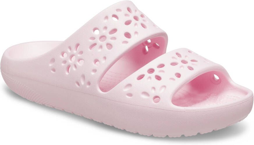 Crocs Badslippers Classic Floral Cut Out Sandal