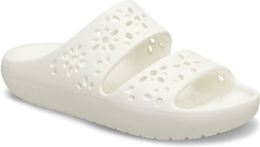Crocs Badslippers Classic Floral Cut Out Sandal