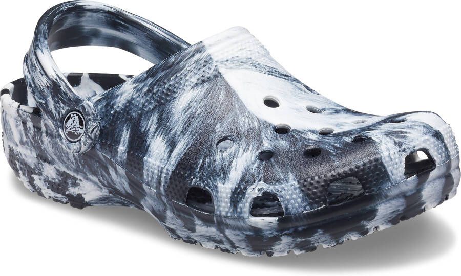 Crocs Classic Marbled Clog White Black Schoenmaat 39 40 Slides & sandalen 206867 103 - Foto 6