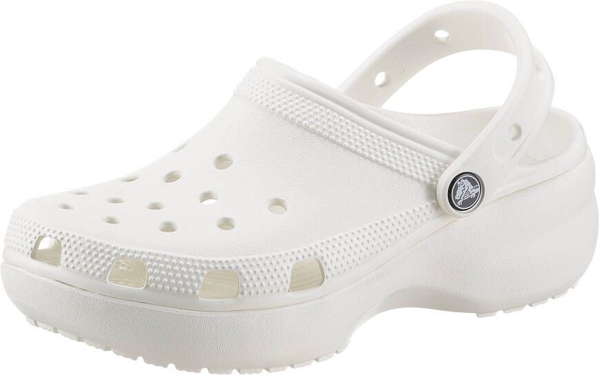 Crocs Classic Platform Clog 206750-100 Wit Slippers - Foto 2