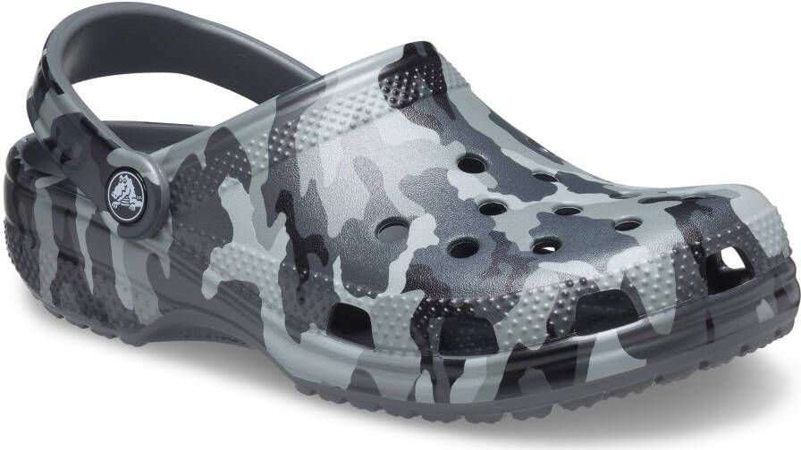Crocs Classic Printed Camo Clog Sandalen maat M10 W12 grijs - Foto 3