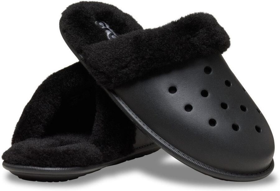 Crocs Pantoffels Classic Fuzz Scuff Pantoffel clog met warme voering - Foto 4