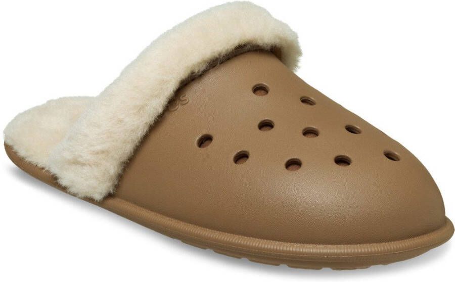 Crocs Pantoffels Classic Fuzz Scuff Pantoffel clog met warme voering