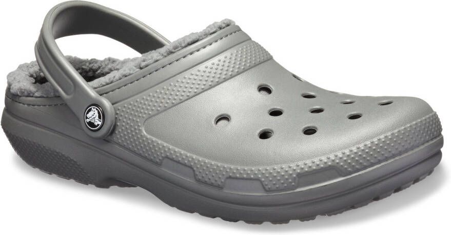 Crocs Pantoffels Classic Lined Clog tuinschoen slippers klomp met knuffelig nepleer - Foto 3