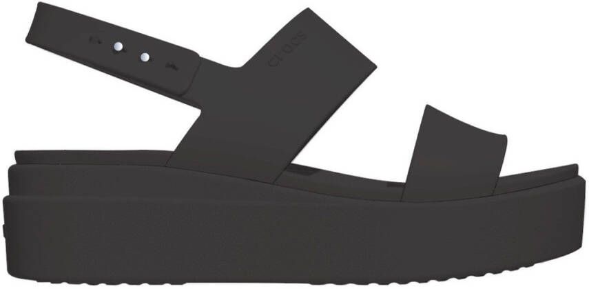 Crocs Sleehaksandaaltjes Brooklyn Low Wedge met modieuze plateauzool