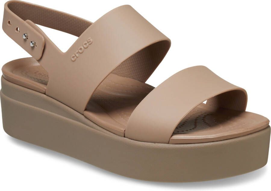 Crocs Sleehaksandaaltjes Brooklyn Low Wedge zomerschoen sandaal sleehak met modieuze plateauzool - Foto 3