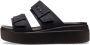 Crocs Slippers Brooklyn Low Wedge plateau zomerschoen pantoffels met gespsluiting - Thumbnail 3