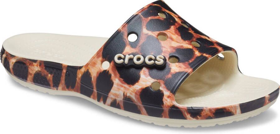 Crocs Slippers Classic Animal Remix Slide met band in animal look - Foto 3