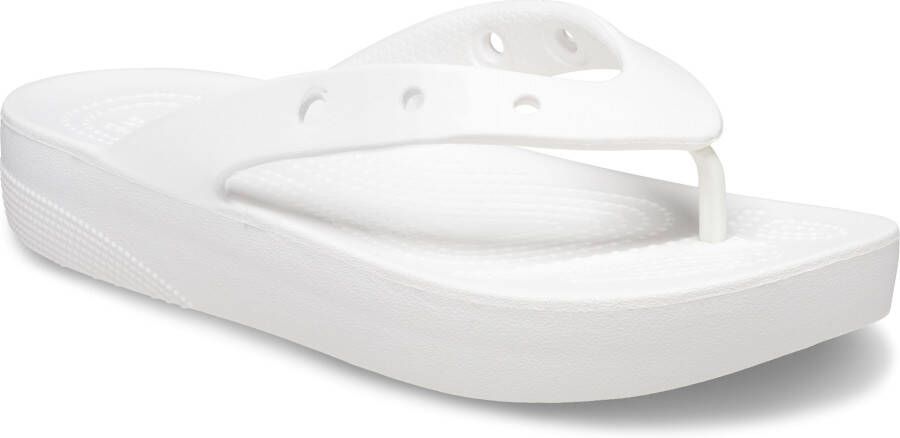 Crocs Classic Platform Flip W White Slippers Dames - Foto 2
