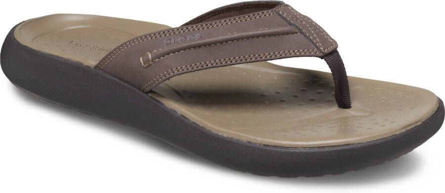 Crocs Teenslippers Yukon Vista II Flip sandaal zomerschoen met decoratieve stiksel