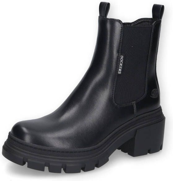 Dockers by Gerli Dames Enkellaar Stiefelette 51KA207 Boots Kunstleer Zwart - Foto 3