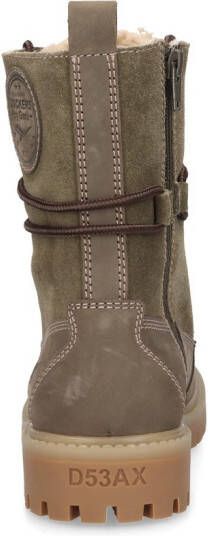 Dockers by Gerli Schnürboots Geveterde laarzen groen Leer Dames Rock wear - Foto 8