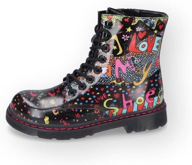 Dockers by Gerli Hoge veterschoenen in gelimiteerde editie met printmotief van thomas gensheimer