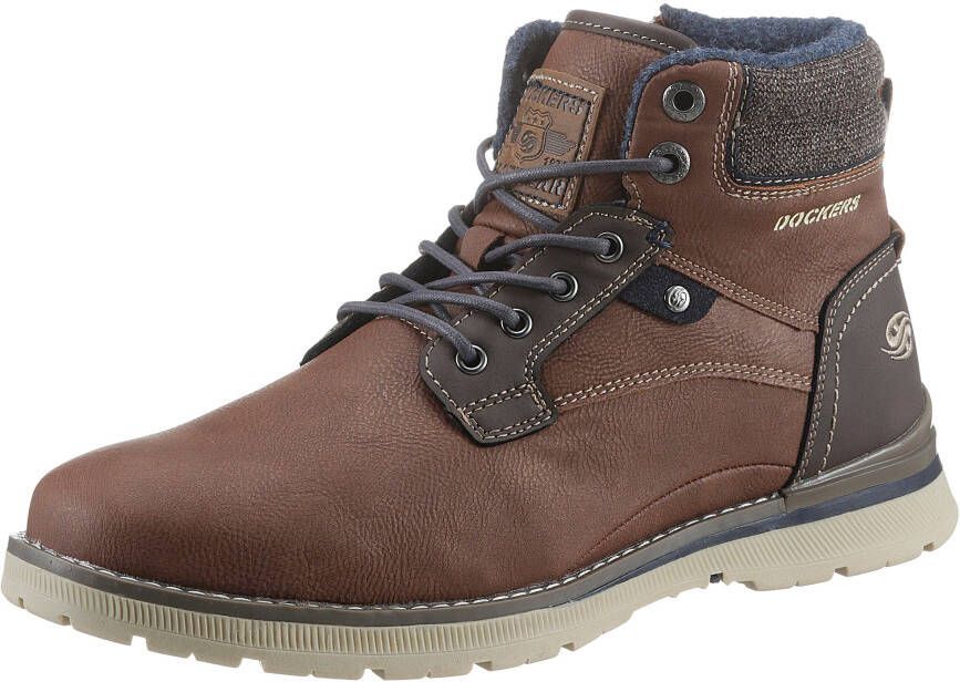 Dockers by Gerli Hoge veterschoenen met ritssluiting aan de binnenkant