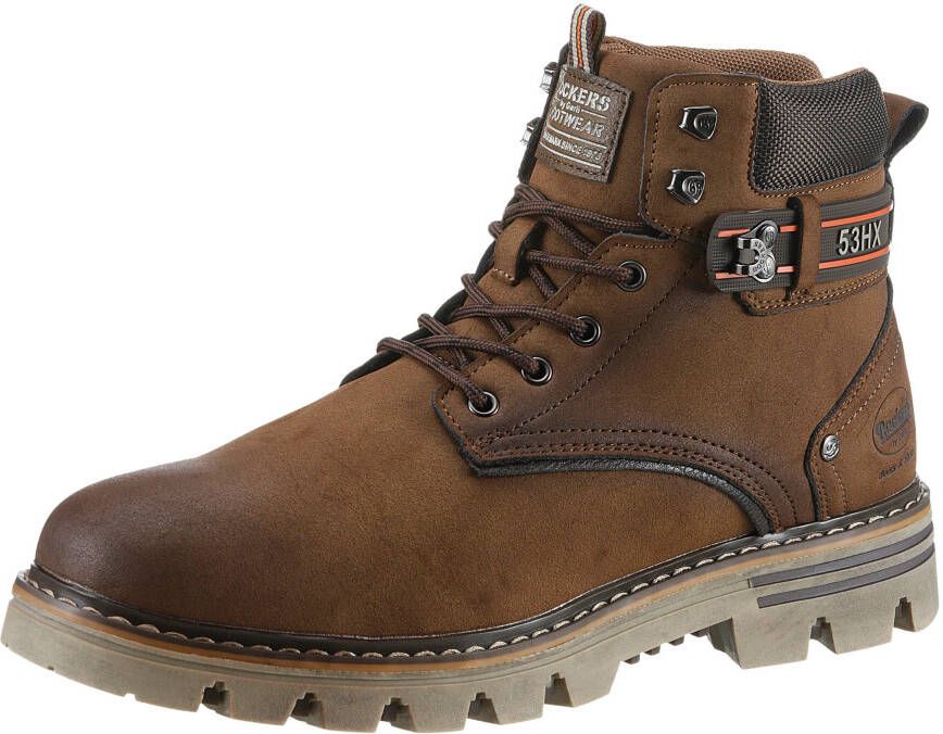 Dockers by Gerli Veterschoenen worker boots laarzen met comfortabele schachtafsluiting van textiel