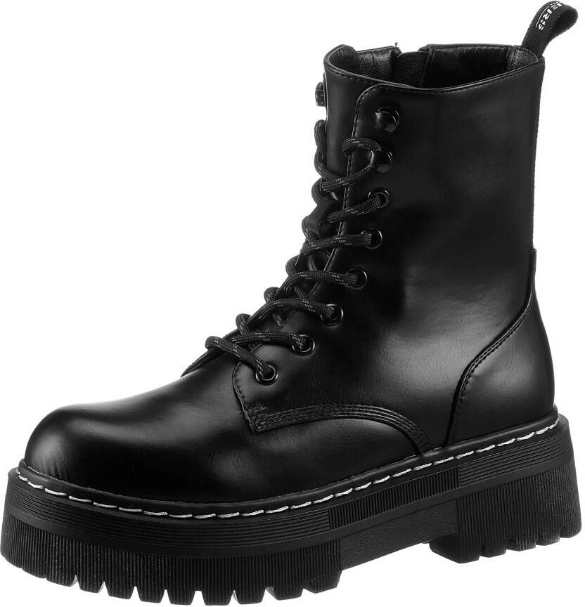 Dockers by Gerli Hoge veterschoenen met trendy plateauzool - Foto 2