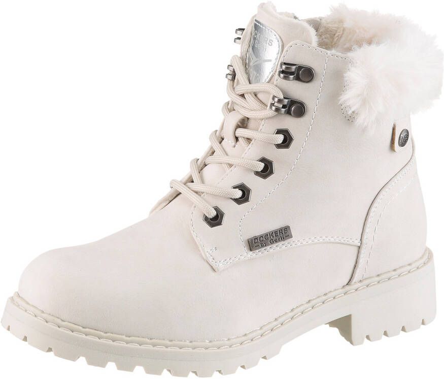 Dockers by Gerli Laarsjes Veterboots met blokhak - Foto 7