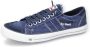 Dockers by Gerli Slip-on sneakers vrijetijdsschoen retro sneaker fake veters in coole jeanslook - Thumbnail 3