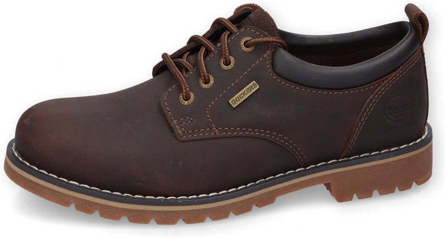 Dockers by Gerli heren lage leren schoenen bruin - Foto 3