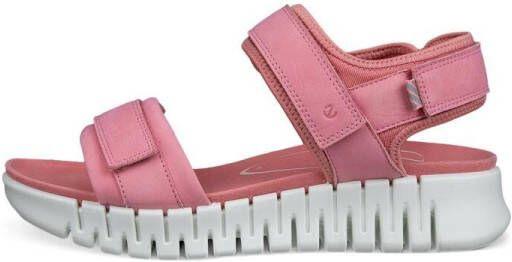 Ecco Sandaaltjes GRUUV SOL W plateau zomerschoen sandaal met praktische klittenband - Foto 3