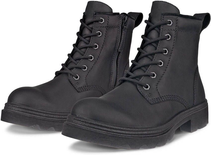 Ecco Hoge veterschoenen Grainer W ankle boot winter boots block heel with lambswool lining