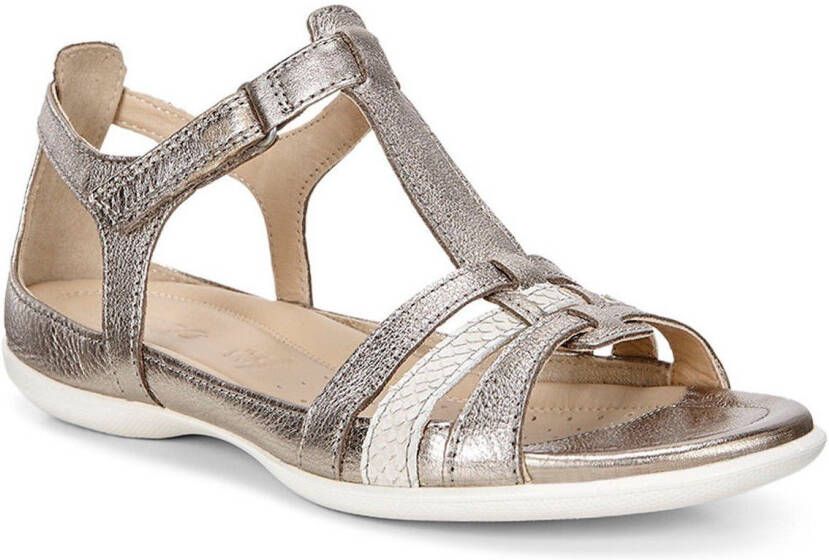 Ecco Sandalen Flash zomerschoen sandaal klittenbandschoen in metallic-look - Foto 6