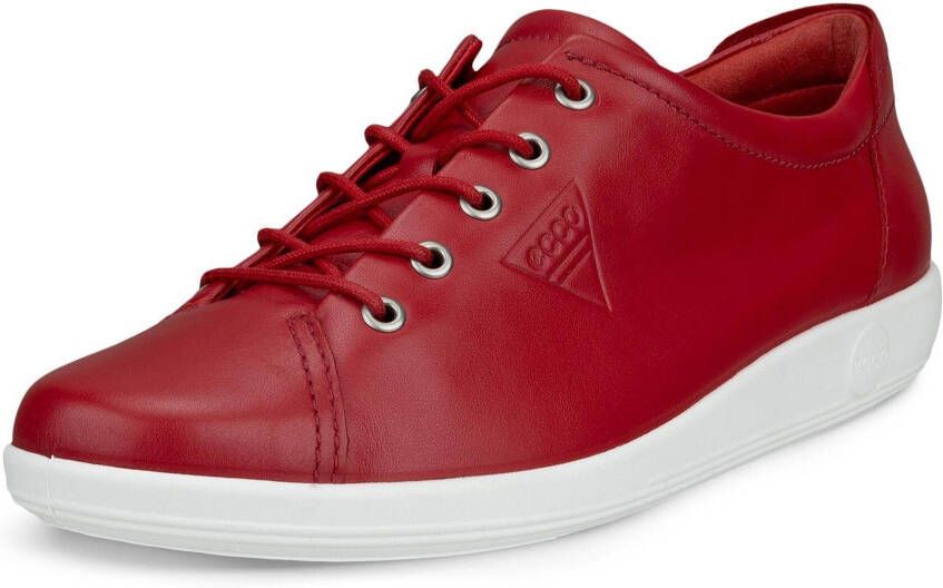 ECCO Soft 2.0 Sneakers rood Leer Dames - Foto 2