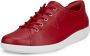 ECCO Soft 2.0 Sneakers rood Leer Dames - Thumbnail 2