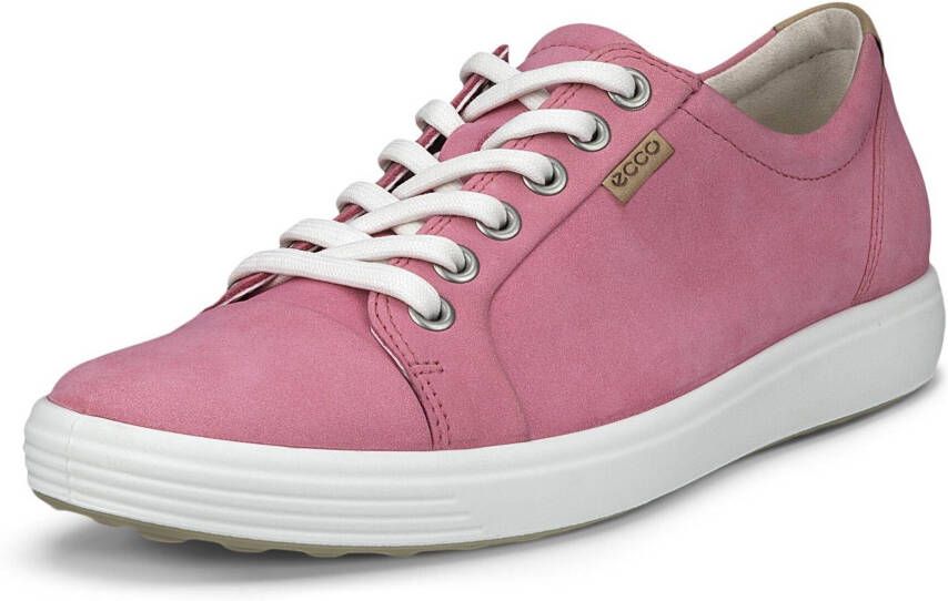 Ecco Sneakers SOFT 7 W met label vrijetijdsschoen lage schoen veterschoen smalle vorm