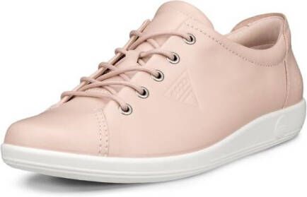 Ecco Veterschoenen Soft 2.0 vrijetijdsschoen lage schoen veterschoen met subtiele logo-opdruk
