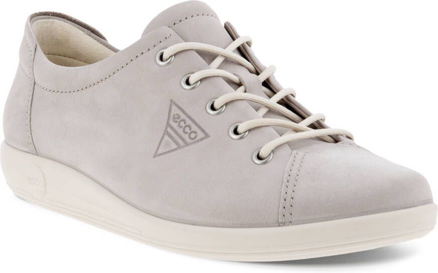 Ecco Veterschoenen Soft 2.0 vrijetijdsschoen lage schoen veterschoen met subtiele logo-opdruk