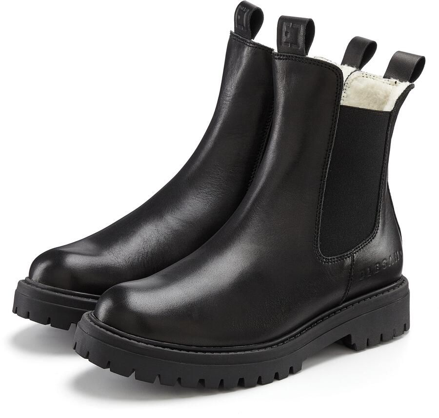 Elbsand Laarsjes Chelsea-boots Laarzen boots winterlaarzen instaplaarzen van leer met warme voering - Foto 5