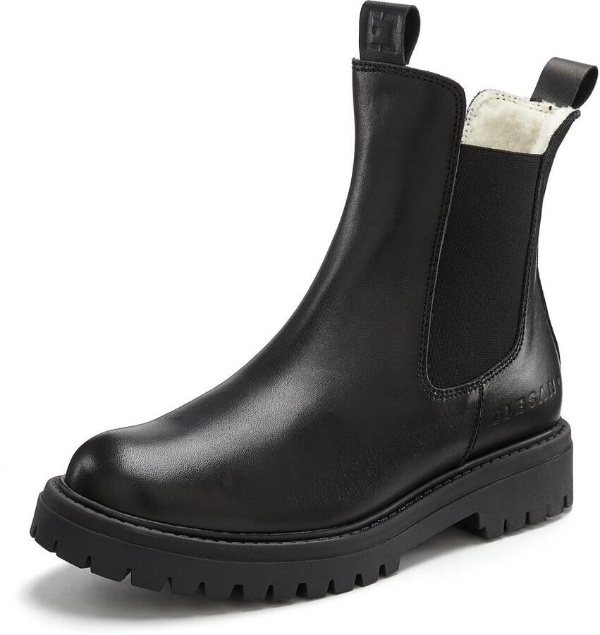 Elbsand Laarsjes Chelsea-boots Laarzen boots winterlaarzen instaplaarzen van leer met warme voering