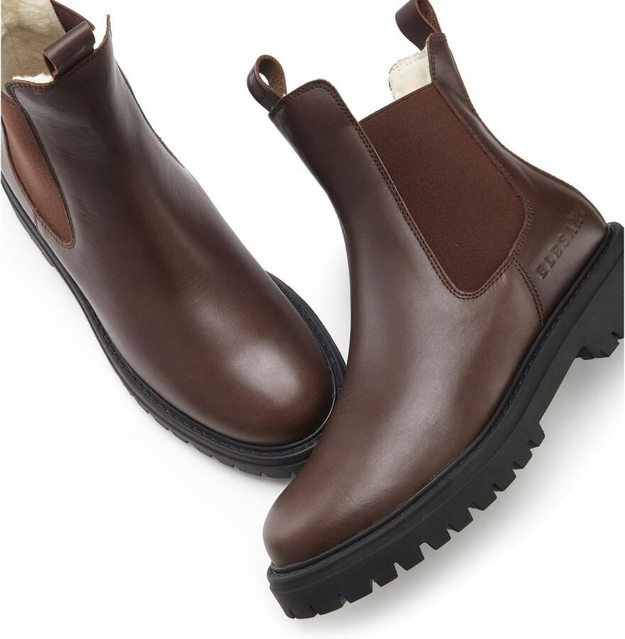 Elbsand Laarsjes Chelsea-boots Laarzen boots winterlaarzen instaplaarzen van leer met warme voering
