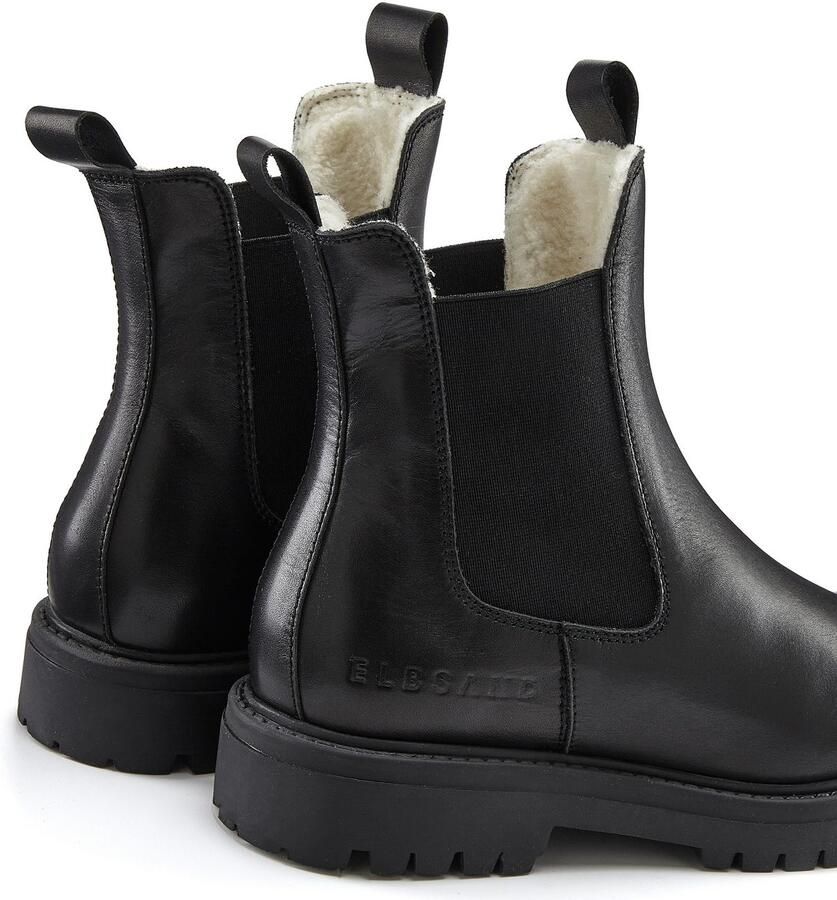 Elbsand Laarsjes Chelsea-boots Laarzen boots winterlaarzen instaplaarzen van leer met warme voering - Foto 3