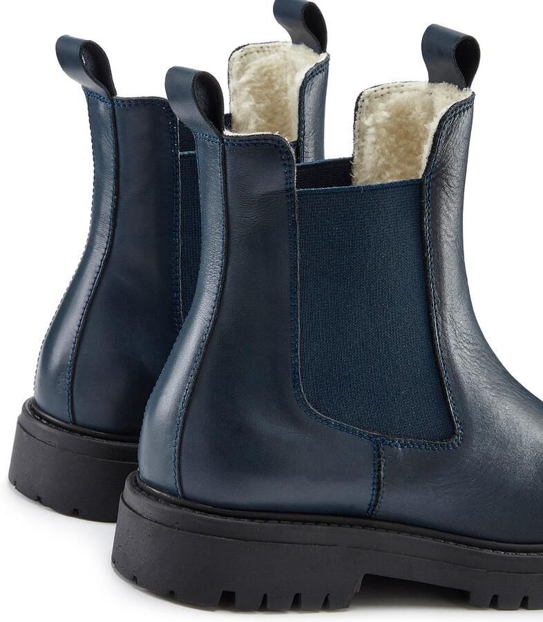 Elbsand Laarsjes Chelsea-boots Laarzen boots winterlaarzen instaplaarzen van leer met warme voering - Foto 2