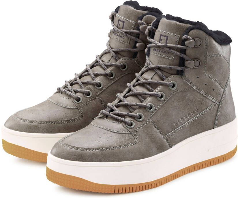 Elbsand Sneakers met knuffelig warm voering vrijetijdsschoen lage schoen high top sneaker