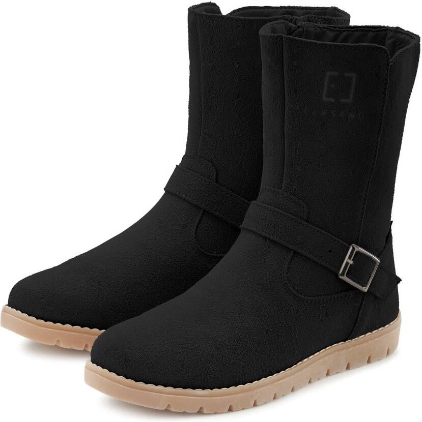 Elbsand Winterlaarzen Boots winter enkellaars leer wind- & waterafstotende Tex-membraan